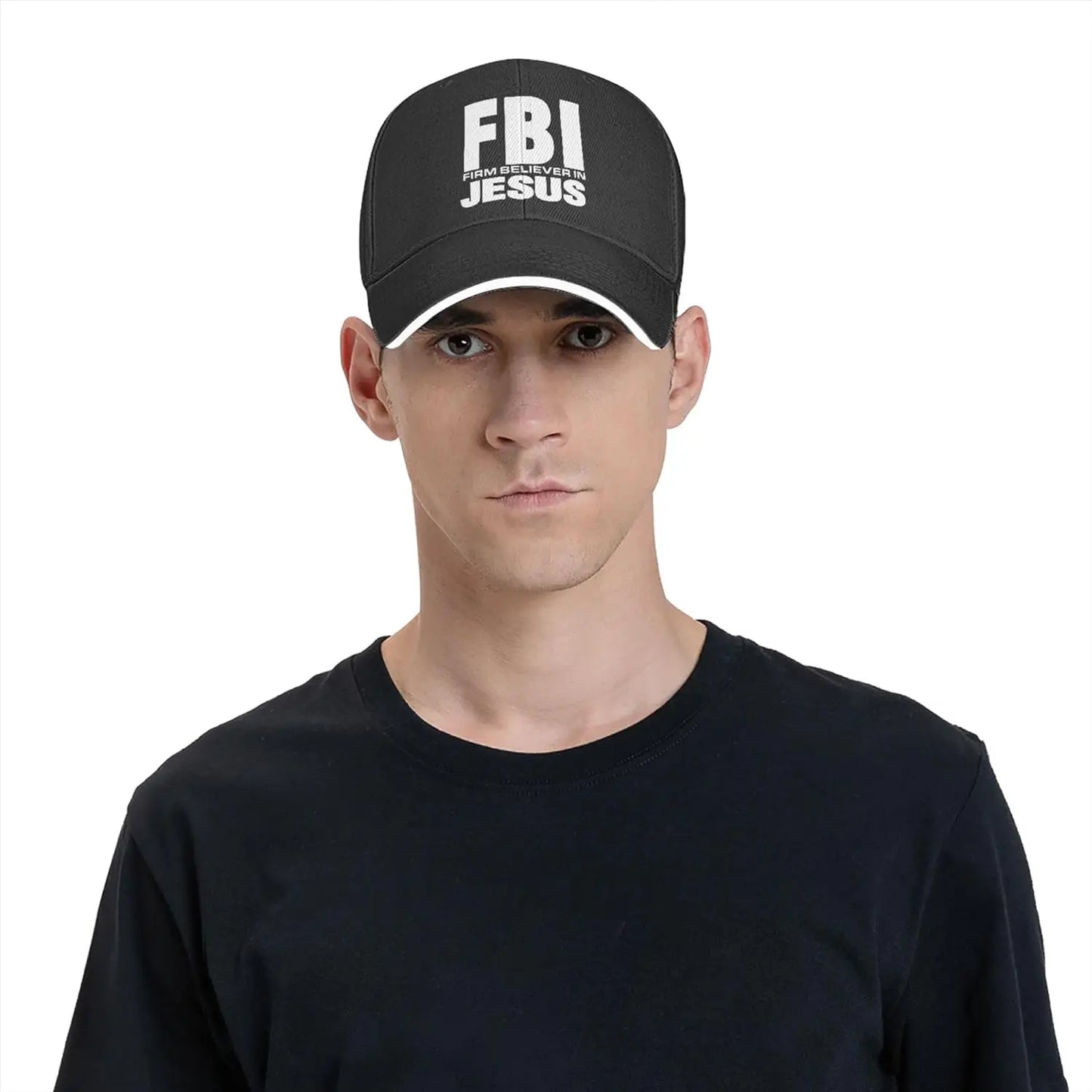 FBI-Firm Believer in Jesus Hat Christ Christian Hat for Men Women Adjustable Baseball Cap Trucker Hat