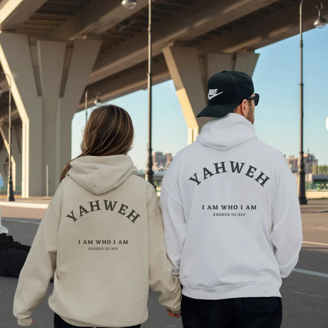 Men's Christian YAHWEH Hoodies Jesus Hombre Fashion Popular Streetwear Letter Slogan Printed Women Unisex Hooded Sweatshirts