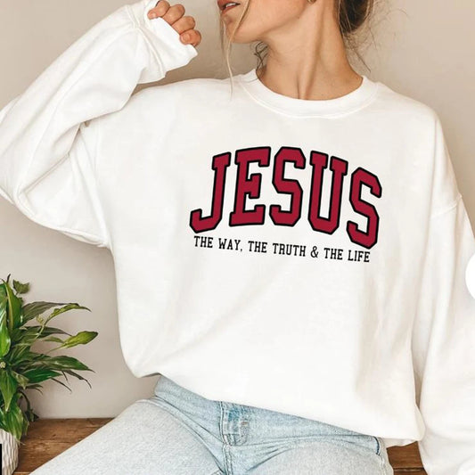 Christian Sweatshirt Jesus Hoodie Faith Sweatshirts Trendy Crewneck Love Like Jesus Pray Sweatshirt Uniex Crewneck Sweatshirt